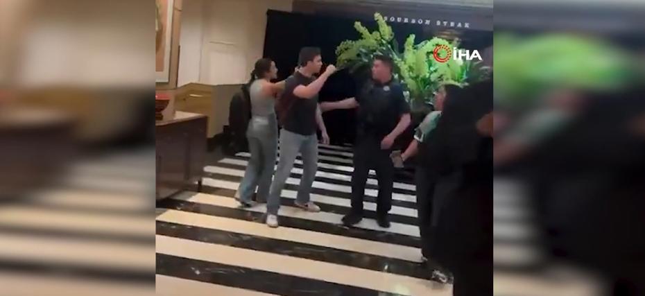ABD'de protestoculardan Netanyahu'nun yemek yediği otele baskın