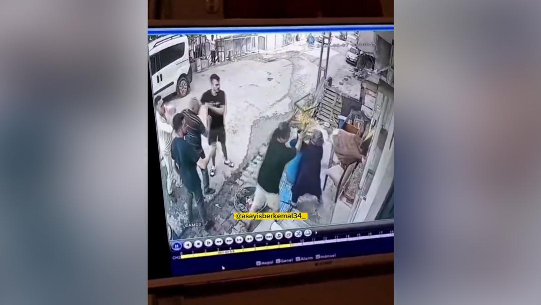 Infial yaratan görüntü! Tepki yağmur yağıyor: Baba ve oğlu 70 yaşındaki kadın böyle ... Sebep 3'ten vazgeçti