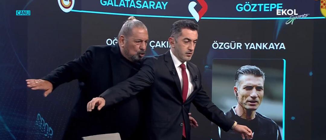 Galatasaray, Göztepe'yi 3-1 mağlup etti! Ahmet Çakar ve Erman Toroğlu kırmızı karta isyan etti! Futbolda ihanet... 3